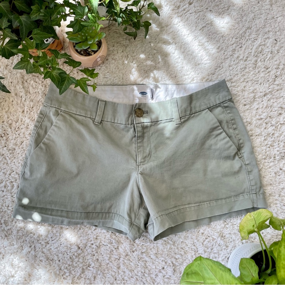 Military Green Cargo Shorts